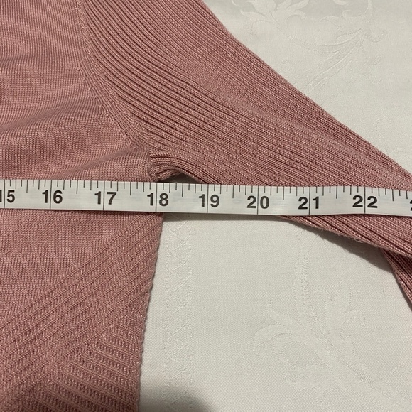 Verve Ami Long Sleeve Open Front Cardigan Sweater Medium Career Teacher Preppy - Picture 8 of 10